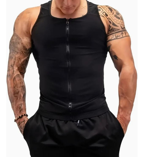 Chaleco De Entrenamiento Moldeador Tipo Sauna Para Hombre