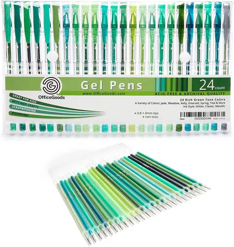 12 Piece Glitter Gel Pen Set — OfficeGoods