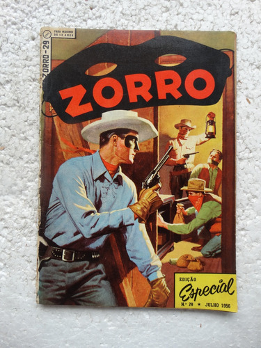 Zorro 1ª Série Nº 29 Ebal Jul 1956