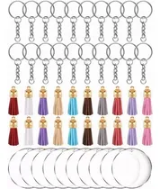 Comprar Kit De Llaveros Acrílicos 120pcs Borlas Llaveros Vinilo