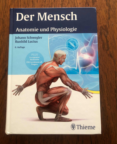 Libro Der Mensch - Anatomie U. Physiologie + Póster Anatomía