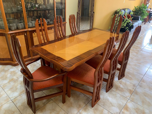 Juego De Comedor Con Ceibo Vitrina