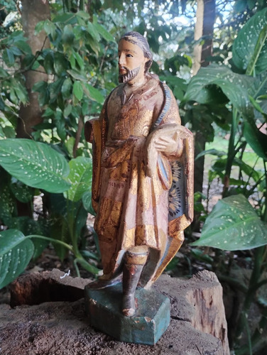 Antiga Imagem Sacra Barroca São José De Botas - R 10465 (Usado)