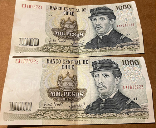 Billetes 1.000 Sériales Continuas