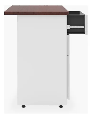 Escritorio Lateral Neo 50x70 Con Cajonera Metalica