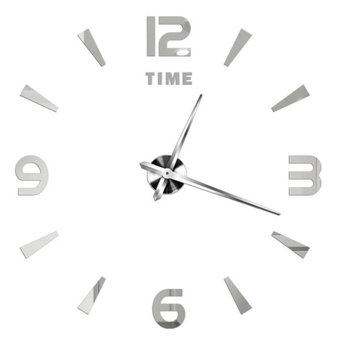 Reloj De Pared Grande Pegatinas De Espejo Acrílico 3d