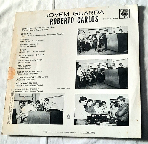 Lp Vinil Roberto Carlos Jovem Guarda 1965 (Usado)