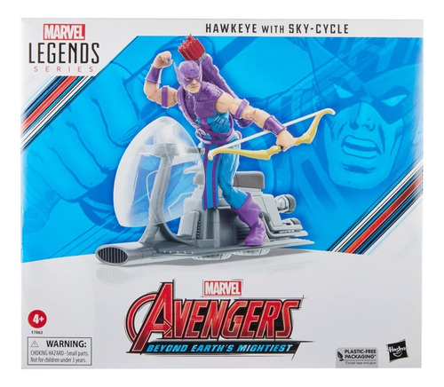 Hawkeye Con Vehículo Sky-cycle Marvel Legends Series (Usado)