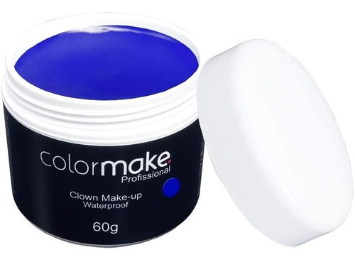 Clown Makeup Colormake 60g  Maquiagem Artística Teatro Tom Azul