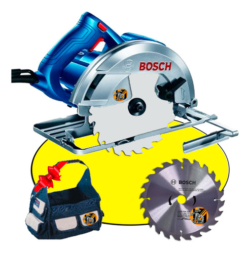 Sierra Circular 1500w Bosch Gks 150 + Bolso + Disco Madera