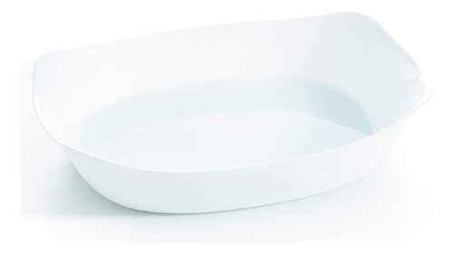 Fuente Asadera Rectangular Luminarc Smart Cuisine 34 Cm Color Blanco