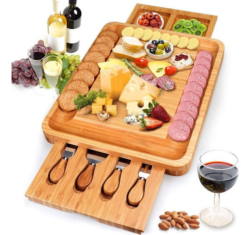 Set Tablas Queso Bambú Cajón Ocu - Unidad a $401000