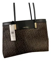 Comprar Bolsa Calvin Klein H4dajhf4 Original Café Logo Calvin Klein