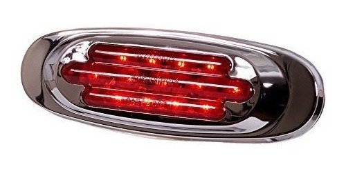 Maxxima M72270r 13 Led Luz De Galibo Ovalada Roja Con Bisel