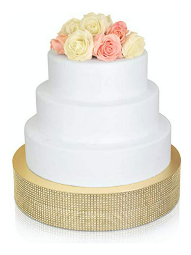 Elegante Soporte Para Pasteles De Boda Bling.