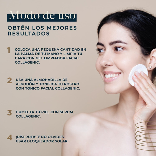Imagen 3 de 7 de Tonico Facial 500ml Colágeno Vitamina C, E Niacinamida Rosas Tipo De Piel Todo Tipo De Piel