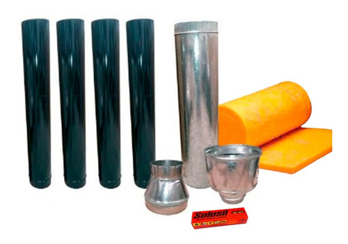 Imagen 4 de 9 de Salamandra Tromen Tr13001 13000kcal/h + Kit Techo Enlozado