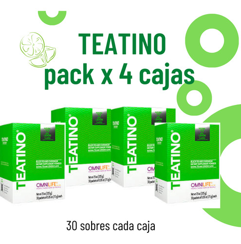 Teatino Adelgazante (pack × 4 ) Dos Meses De Tratamiento 