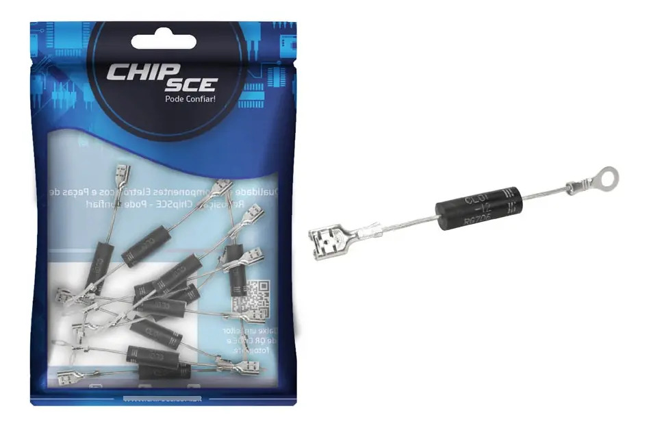 Kit 10 Diodos Alta Tensão Microondas ChipSCE CL01-12A