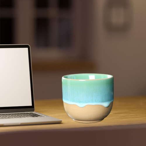 Cnn Tazas Té Cerámica, Taza Café Con Patrón Azul