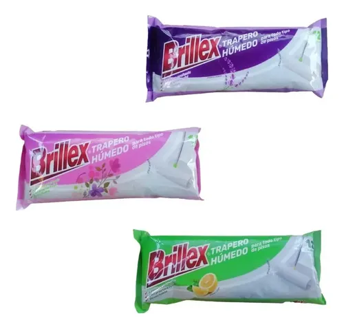 TRAPERO HUMEDO BRILLEX PACKS 14 UNID.