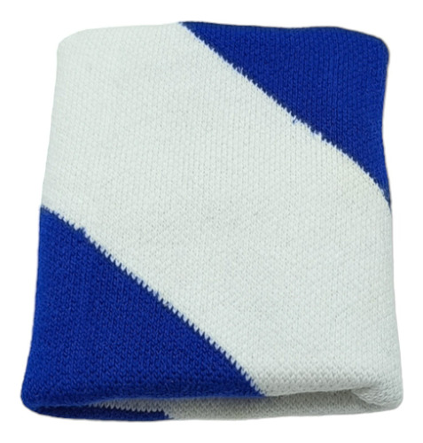 Munhequeira Atoalhada Beach Tennis Tênis Universal Esportes Cor AZUL-BRANCO