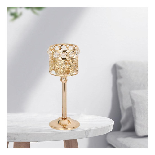 3 Candle Holders With European Crystal Candlesticks For