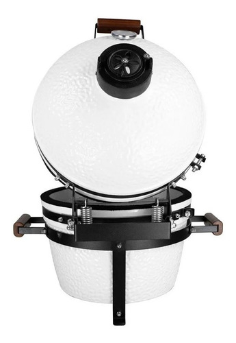Imagen 5 de 9 de Horno Parrila Asador Kamado Mini 16 Ahumador Ceramica Color