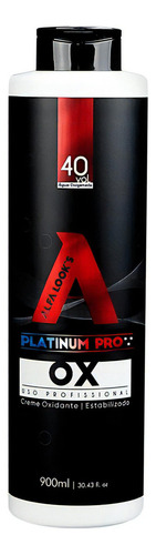 Descolorante Alfa Look's  Ox Creme Oxidante 40 Volumes Platinum Pro Alfa Looks tom 40v x 900mL