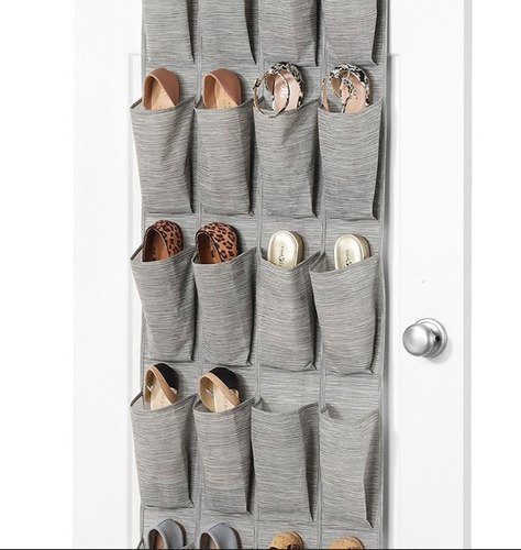 Zapatera para puerta Whitmor Color gris, 12 Pares
