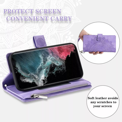 Funda Tipo Cartera De Piel Con Cierre Tipo Bandolera Con Cor