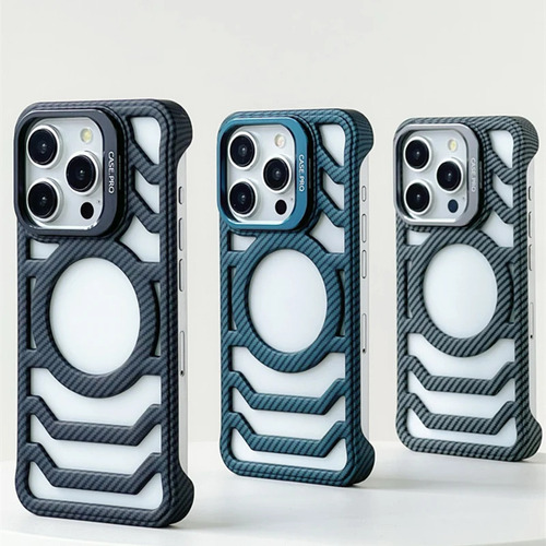 Fundas De Teléfono Sin Bordes De Fibra De Carbono For Iphon