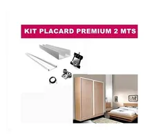Comprar Kit Frente Corredizo Rieles Aluminio 2 Metros Para 2 Hojas