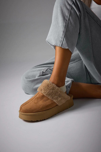 Pantuflas Pantu Invierno Mujer Con Peluche
