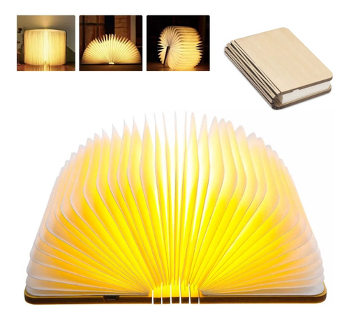 Luz Led Para Libros De 5 Colores, Luz Nocturna Plegable De M