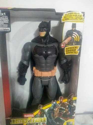 Muñeco Articulado Batman 30cm Luz Y Sonido Nuevos Avenger