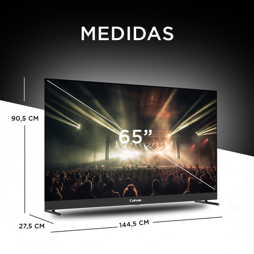 Smart Tv Caixun Led 65 Uhd 4k Karaoke Google Tv C65vsug