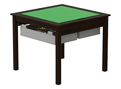 Utex - Mesa De Juegos 2 En 1 Para Ninos Con Cajones De Almac