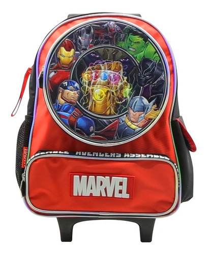 Mochila Carro Carrito Avengers Los Vengadores 16 PuLG Cresko