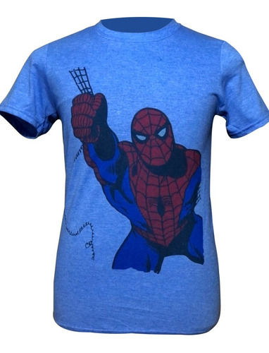 Polera Spiderman Comic Estampado Cero Tacto