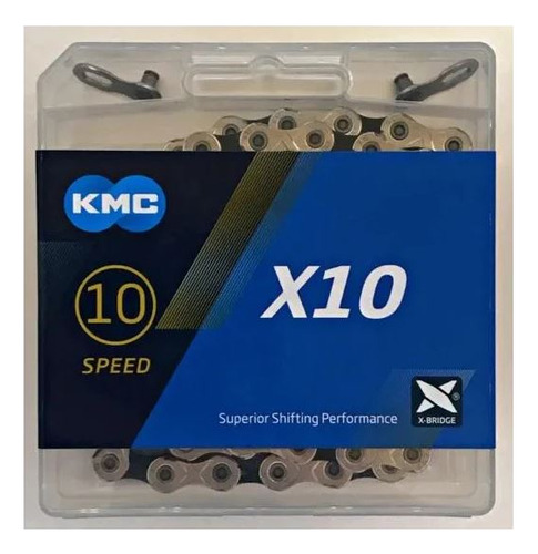 Cadena Bicicleta Kmc X10.93 10 Velocidades 116 Eslabones Tp