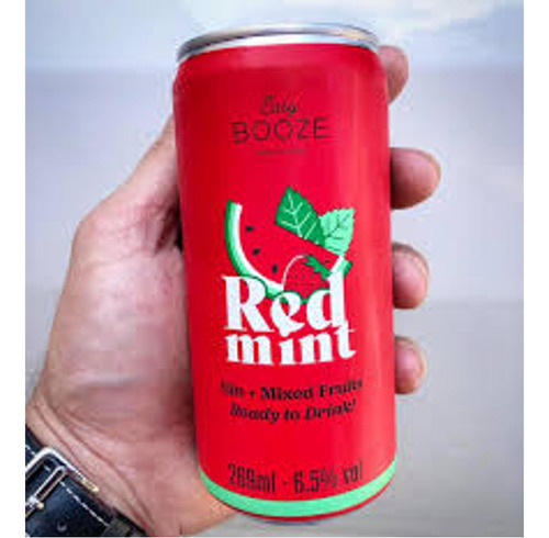 12x Drink Easy Booze Red Mint Lata 269ml
