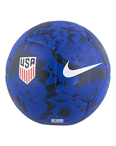 Nike Usa Pitch Training Soccer Ball (5, Bright Blue/dark Obs