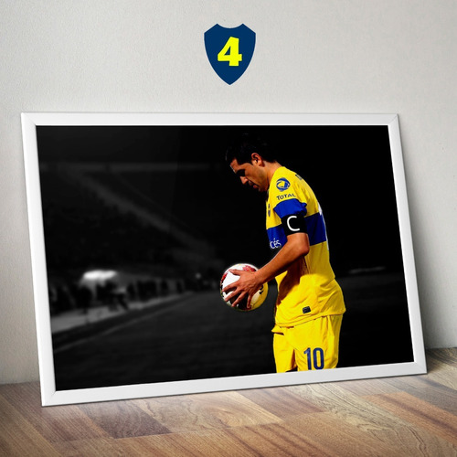 Cuadros De Boca Juniors Riquelme Tevez Palermo 21x30