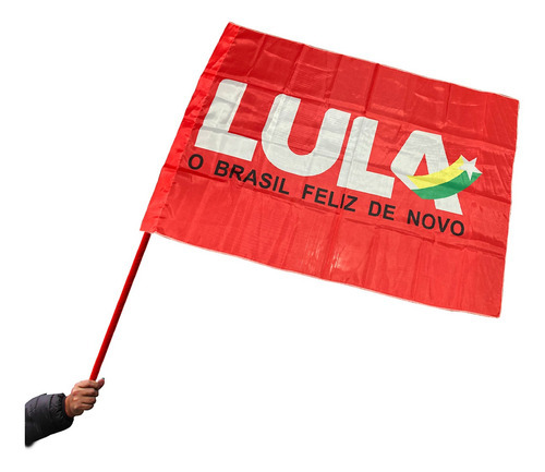Bandera del Partido de los Trabajadores del PT: Elecciones a Lula 2022