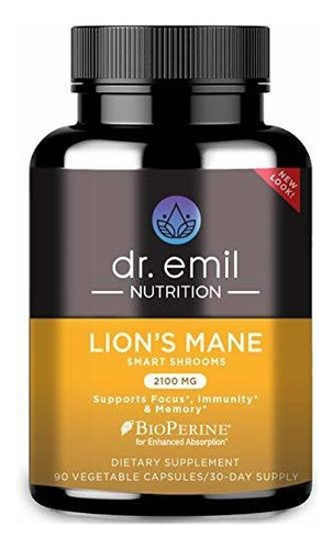 Hongos Melena De Leon Organicos Dr Emil Vegano 90 Cap