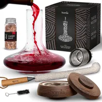 Comprar Juego De Decantador 2 En 1 + Ahumador De Madera Para Whisky
