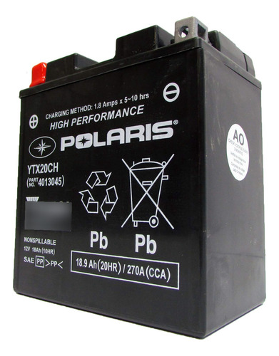 Polaris Bateria Sellada Derrame Parte