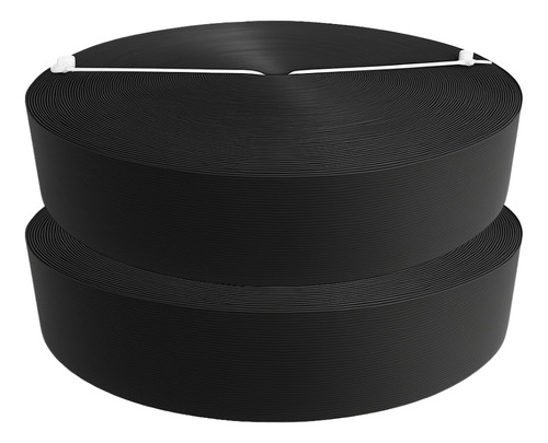 Cinta Rompevientos Plastica Malla Ciclonica Rollo De 20 M2 Ancho 6.3 Cm Color Negro
