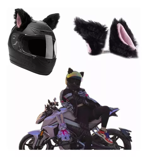  Casco De Moto Mujer con Orejas De Gato Cascos Moto